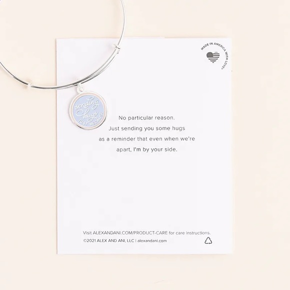 Alex and Ani Sending Hugs Just Because Charm Bangle - Picture 5 of 10